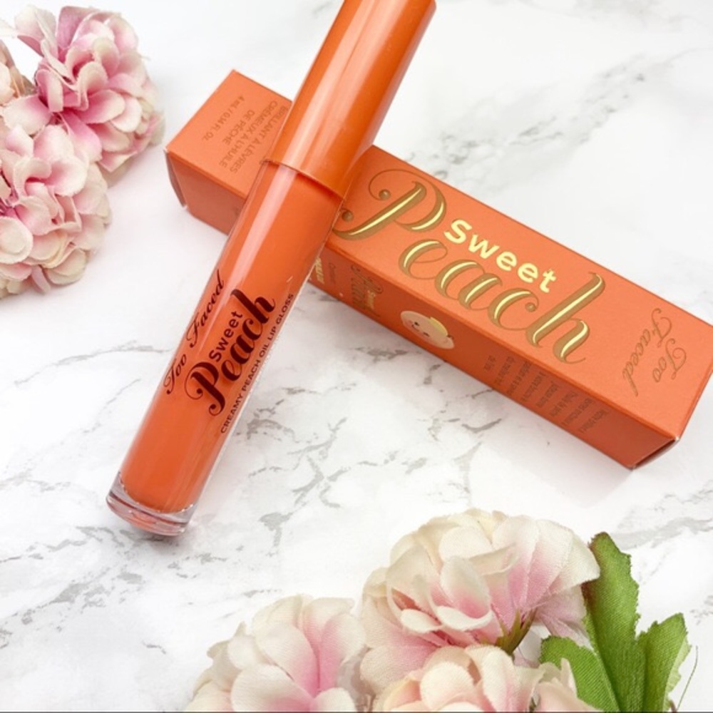 SOLD🍑Too Faced Sweet Peach Gloss, Poppin Peach - Picture 1 of 8